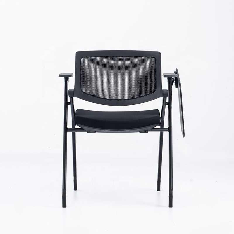 Stainless Steel Office Mesh Training Chair With Writing Pad for School Performance
