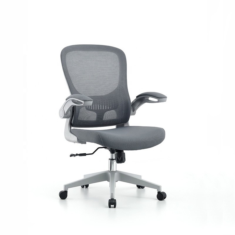 Ghế văn phòng có thể điều chỉnh Grey Mesh Swivel Executive Foam Ergonomic cho nhà / khách sạn / trường học