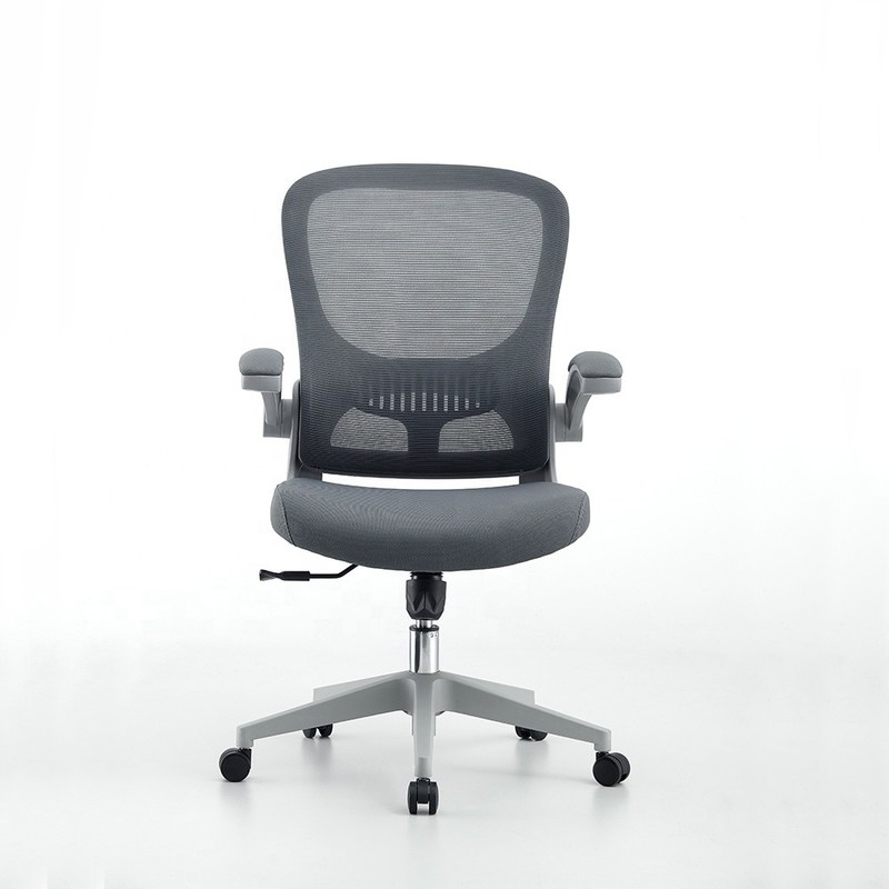 Ghế văn phòng có thể điều chỉnh Grey Mesh Swivel Executive Foam Ergonomic cho nhà / khách sạn / trường học