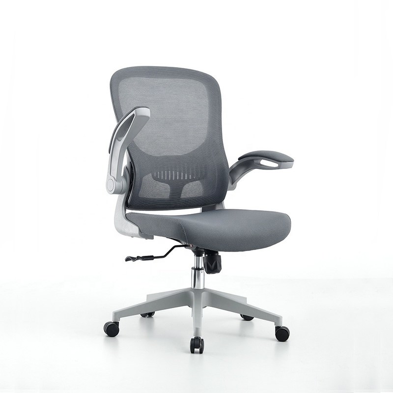 Ghế văn phòng có thể điều chỉnh Grey Mesh Swivel Executive Foam Ergonomic cho nhà / khách sạn / trường học