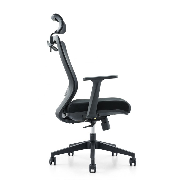 650*690*1150-1250mm Ghế văn phòng sang trọng có thể điều chỉnh với vải lưới và dựa cánh tay cố định