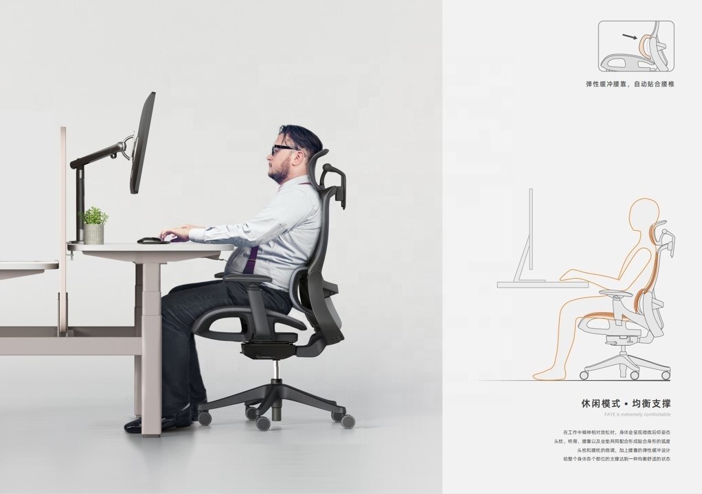 Ghế Boss Full Mesh với Cơ chế Donati Nội thất Văn phòng Hiện đại Sang trọng Vượt qua Bài kiểm tra BIFMA