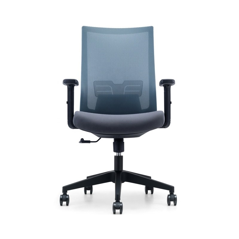 Modern Design Style Fabric Mid-back Mesh Office Executive Chair với cánh tay 2D Ergonomic