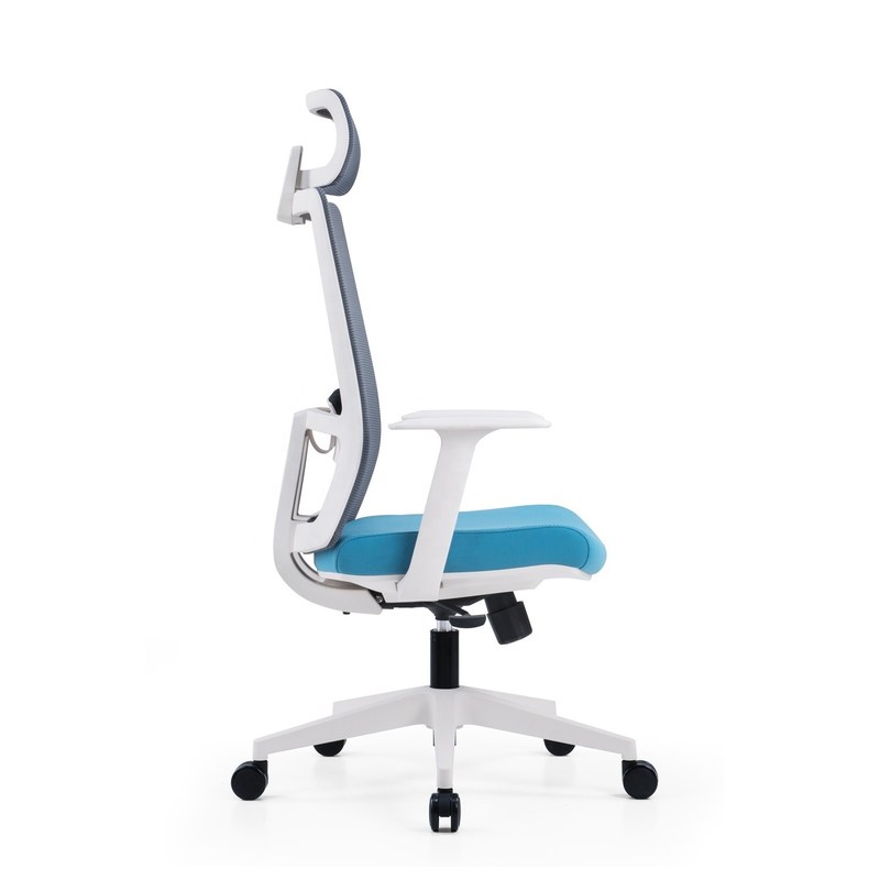 High Office Chair Mesh Swivel Executive Office Chairs for Manager Metal Type Iron