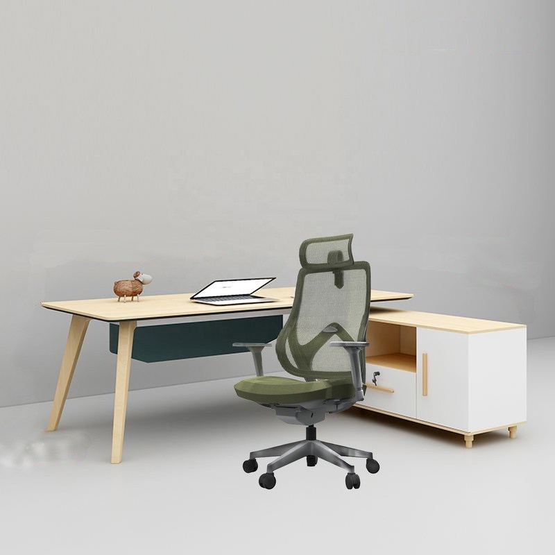 Ghế văn phòng xoay lưng cao có cơ chế khung gầm Drive-by-Wire với vải lưới toàn phần