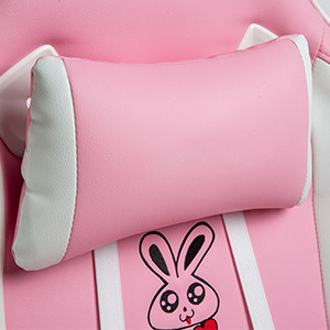 Customize Pink LED RGB Computer PC Game Chair Gaming PU Leather Silla Gamer with 2D Armrest