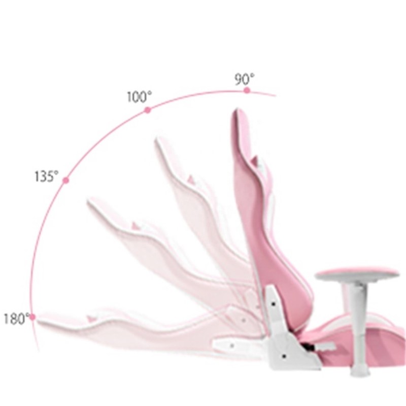 Customize Pink LED RGB Computer PC Game Chair Gaming PU Leather Silla Gamer with 2D Armrest