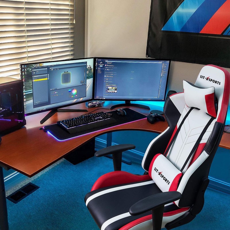 Quán chơi đua da PU màu trắng chuyên nghiệp cho trải nghiệm thể thao điện tử thoải mái