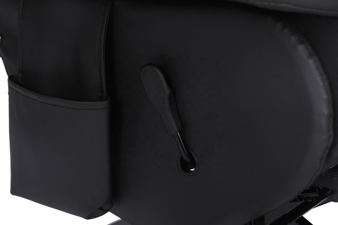 Chiếc ghế sofa chơi game màu đen / xanh sang trọng với đèn LED cầm cốc và chân