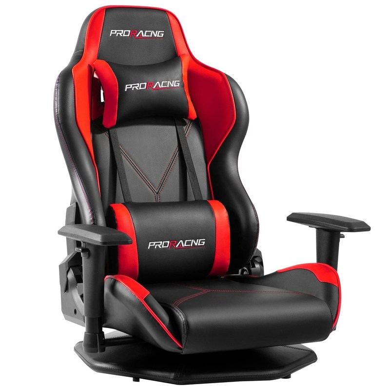 HCYZ Gray PVC Leather Computer Gaming Chair with Rotating Design Affordable and Durable