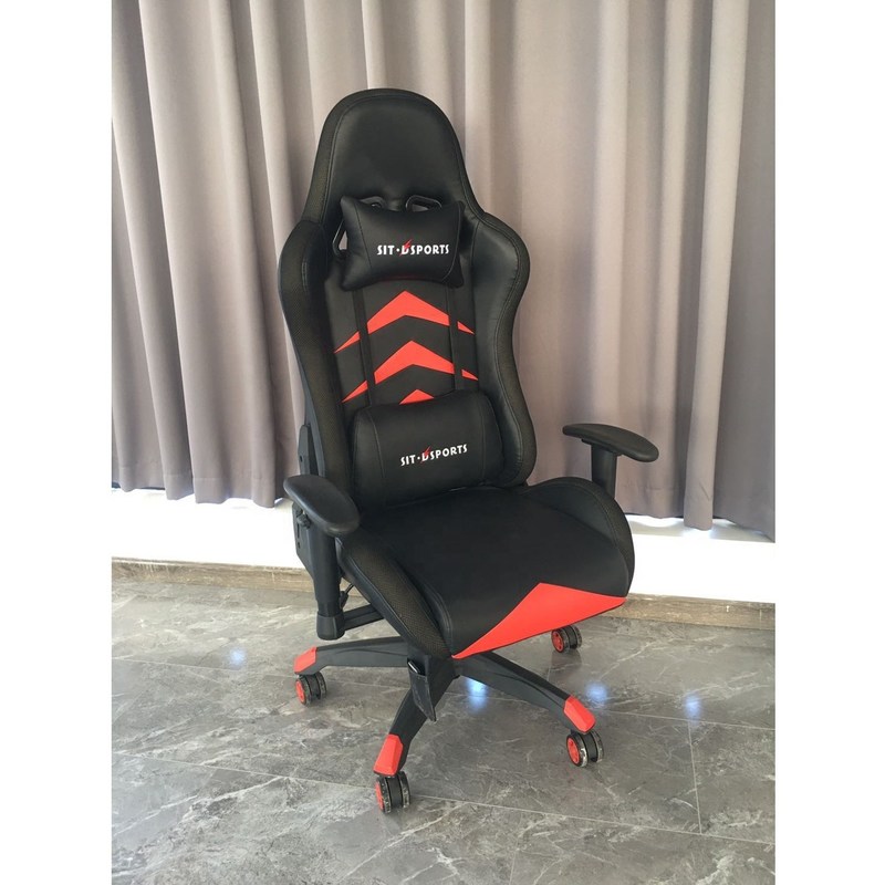 Kiểu công nghiệp HCYZ RGB LED Light Computer Chair Executive Gaming Chair với da PU